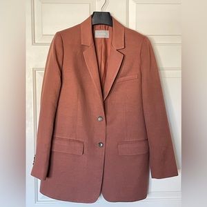 Everlane the Cotton-Linen Blazer | Soft Rust | Size 2